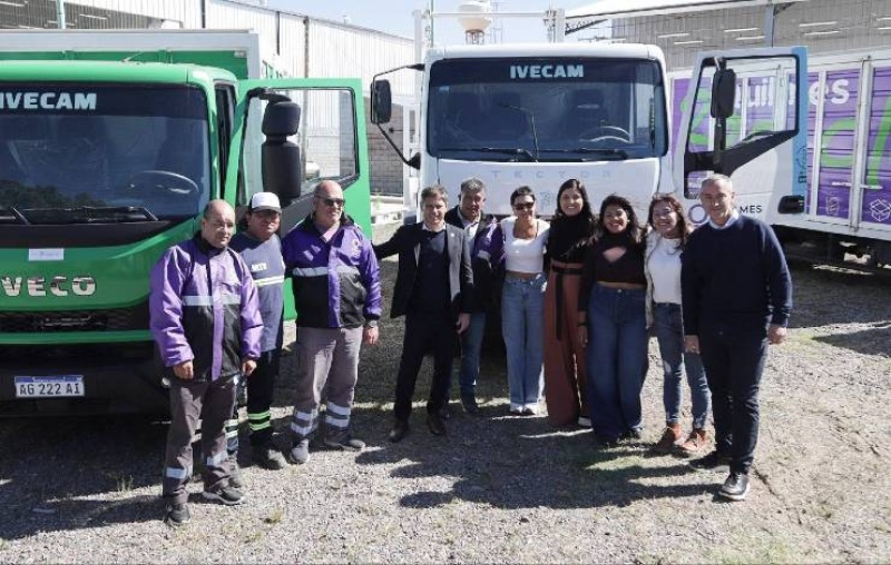 Quilmes: Presentaron nuevos camiones para la recolección de residuos