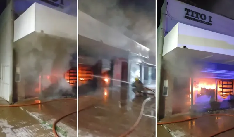 Un supermercado se incendió y el fuego alcanzó casas cercanas en La Plata